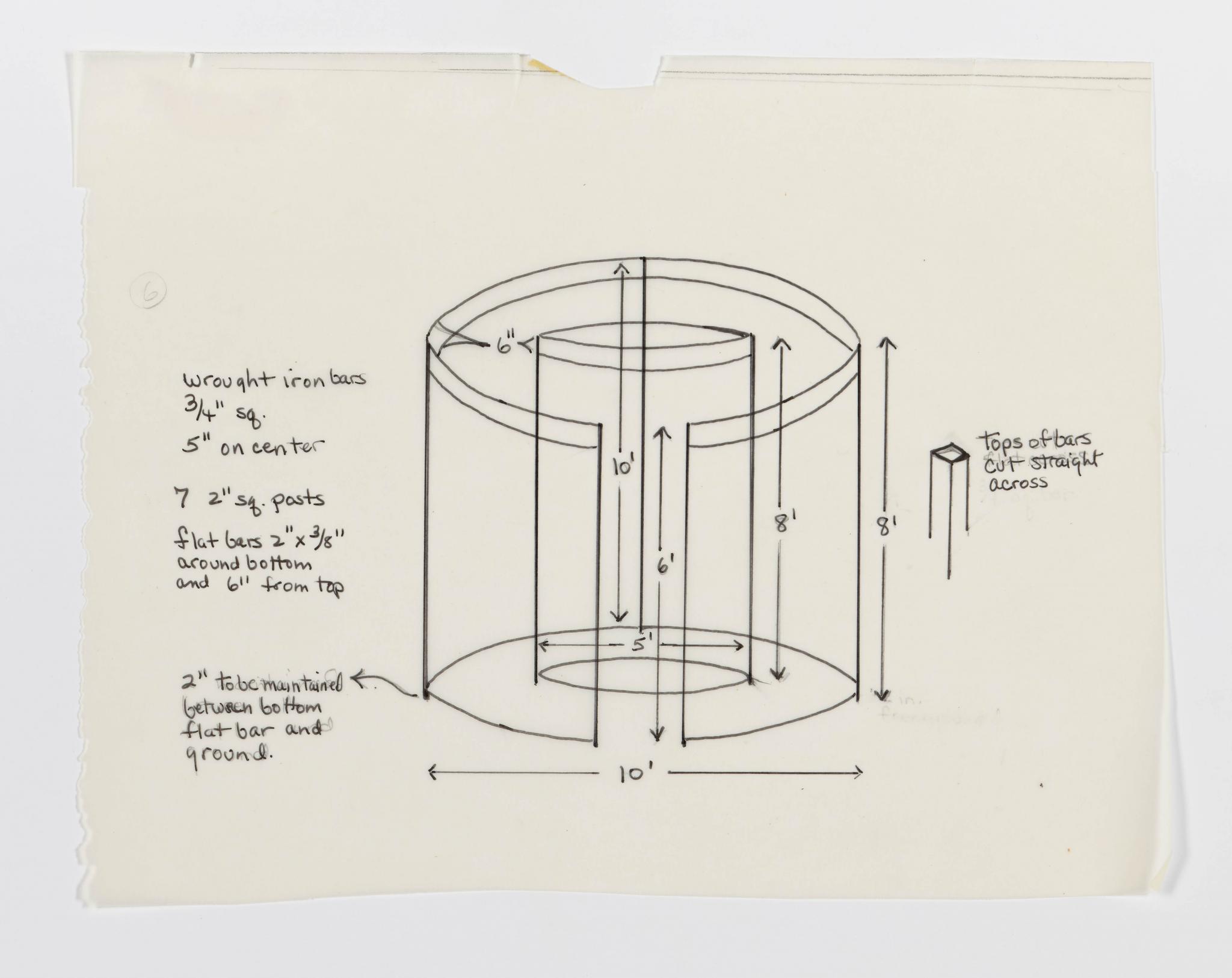 drawing for a sculpture
