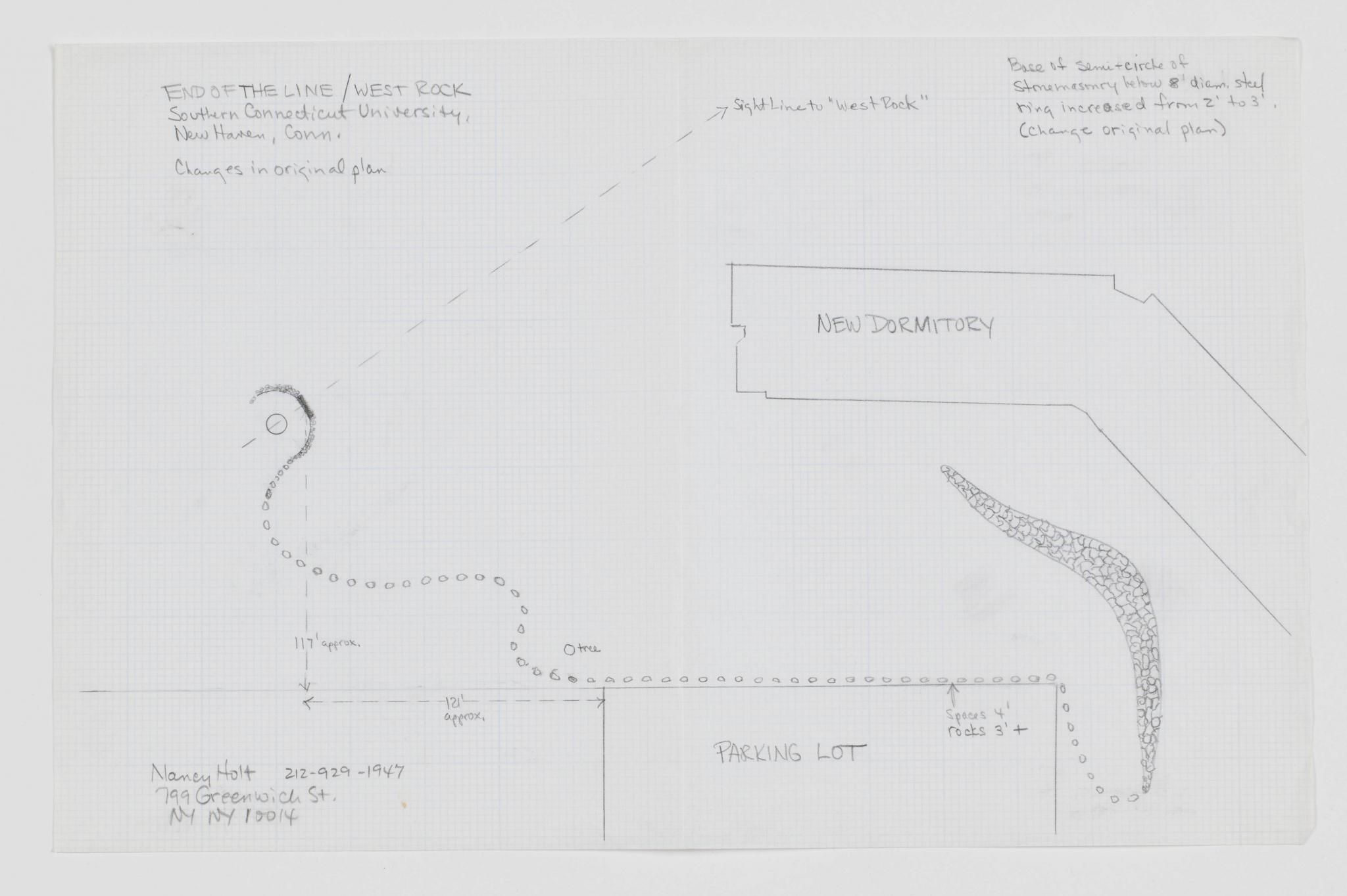 drawing of an outdoor sculpture