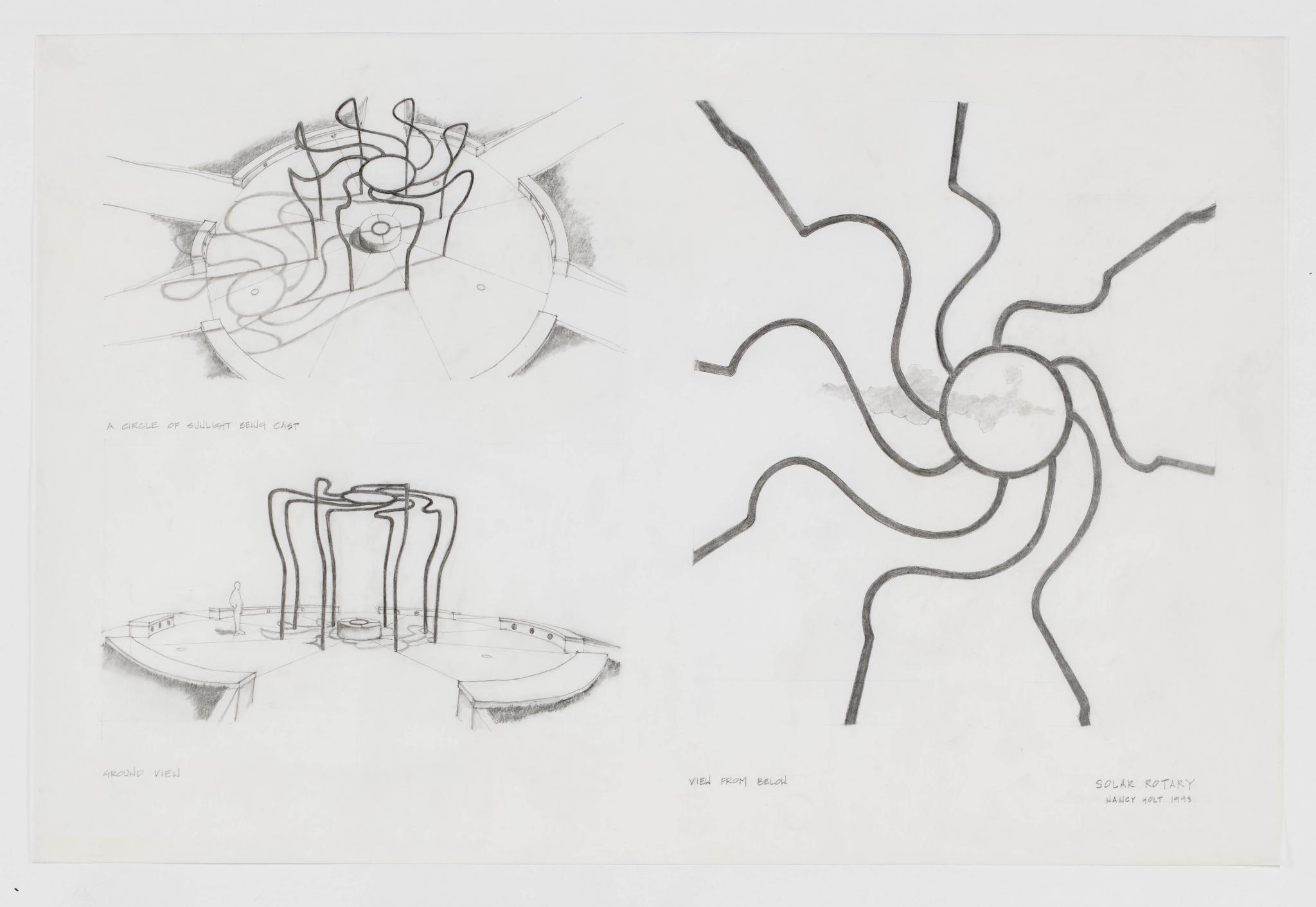pencil drawing for an outdoor sculpture