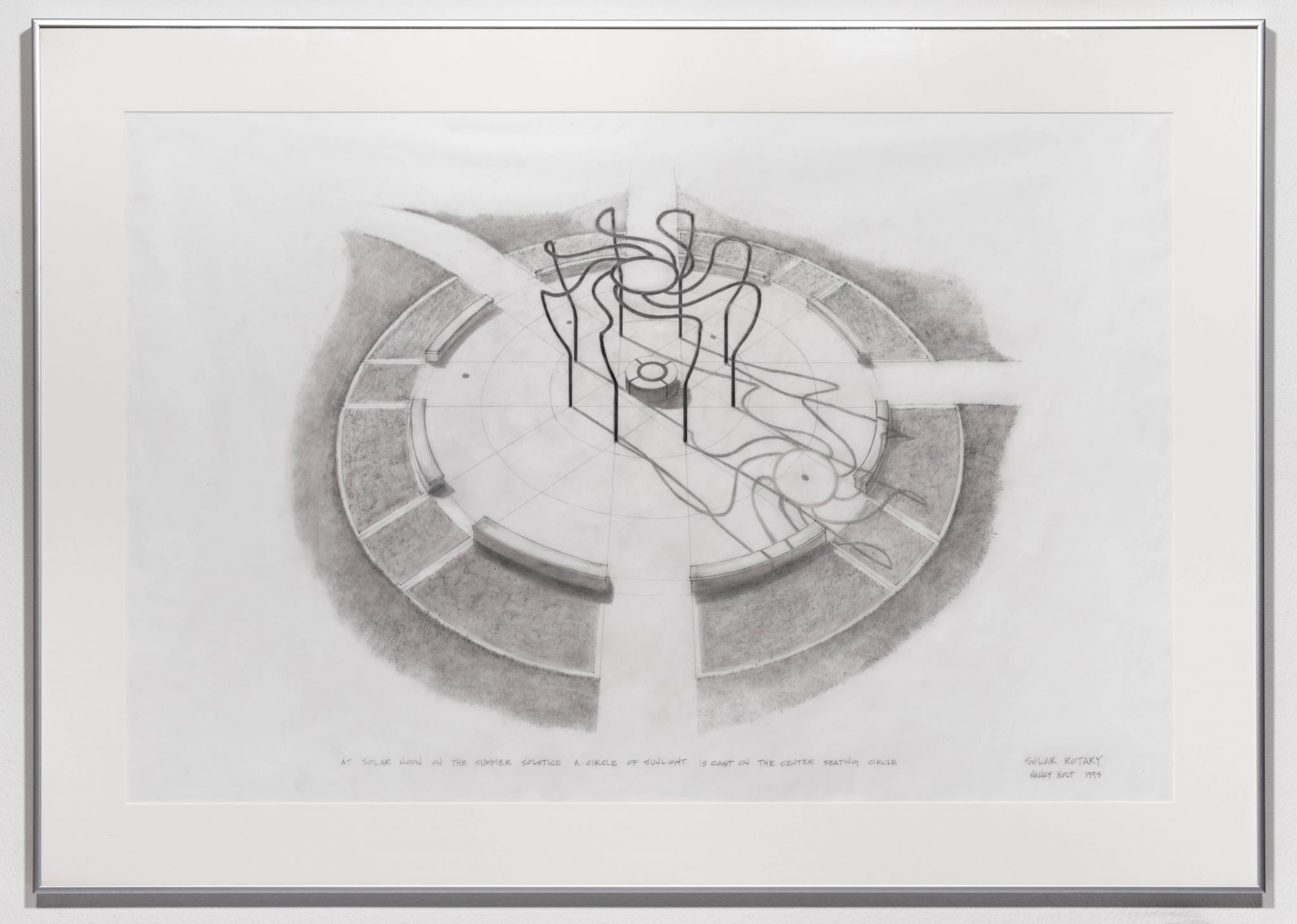 pencil drawing for an outdoor sculpture