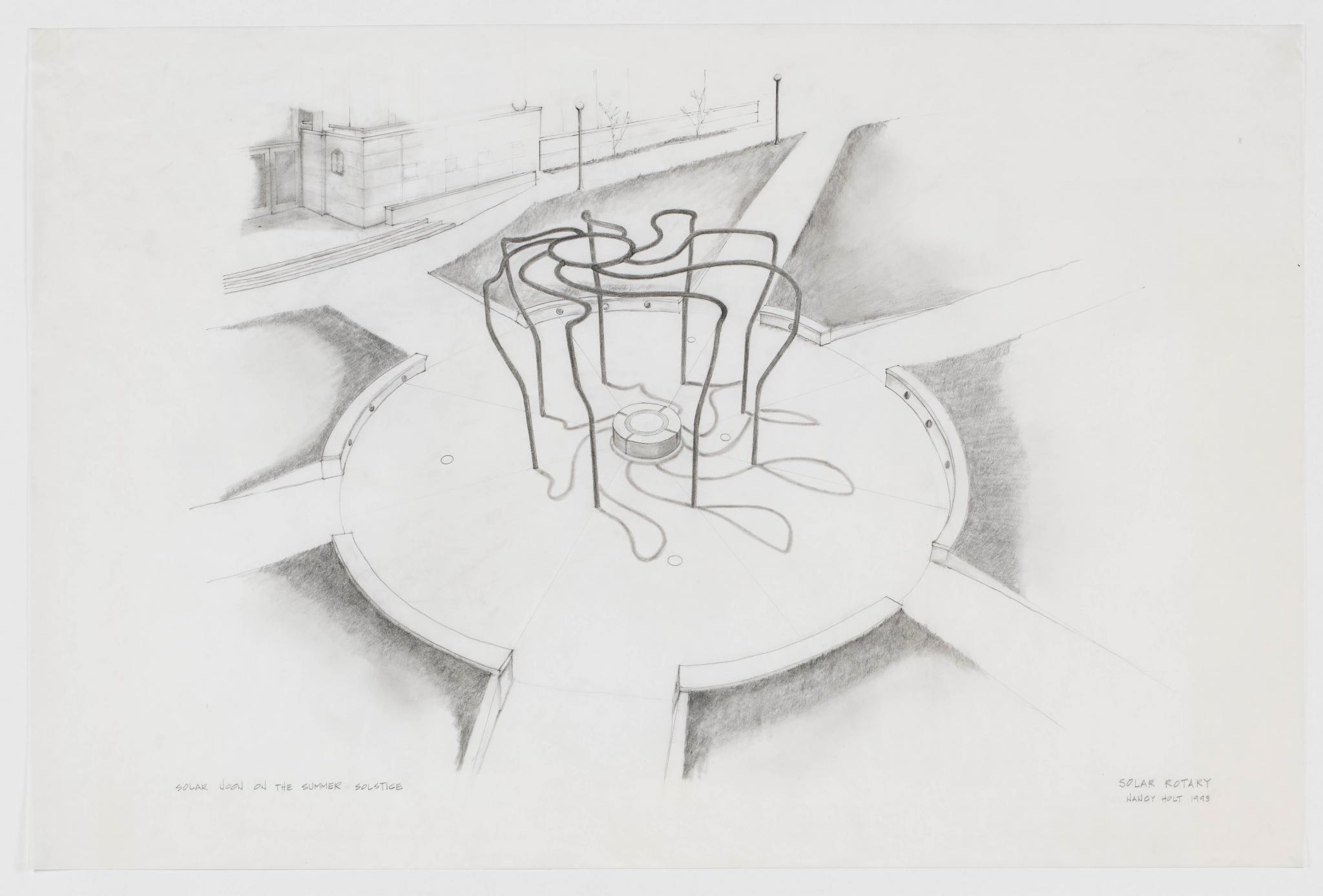 pencil drawing for an outdoor sculpture