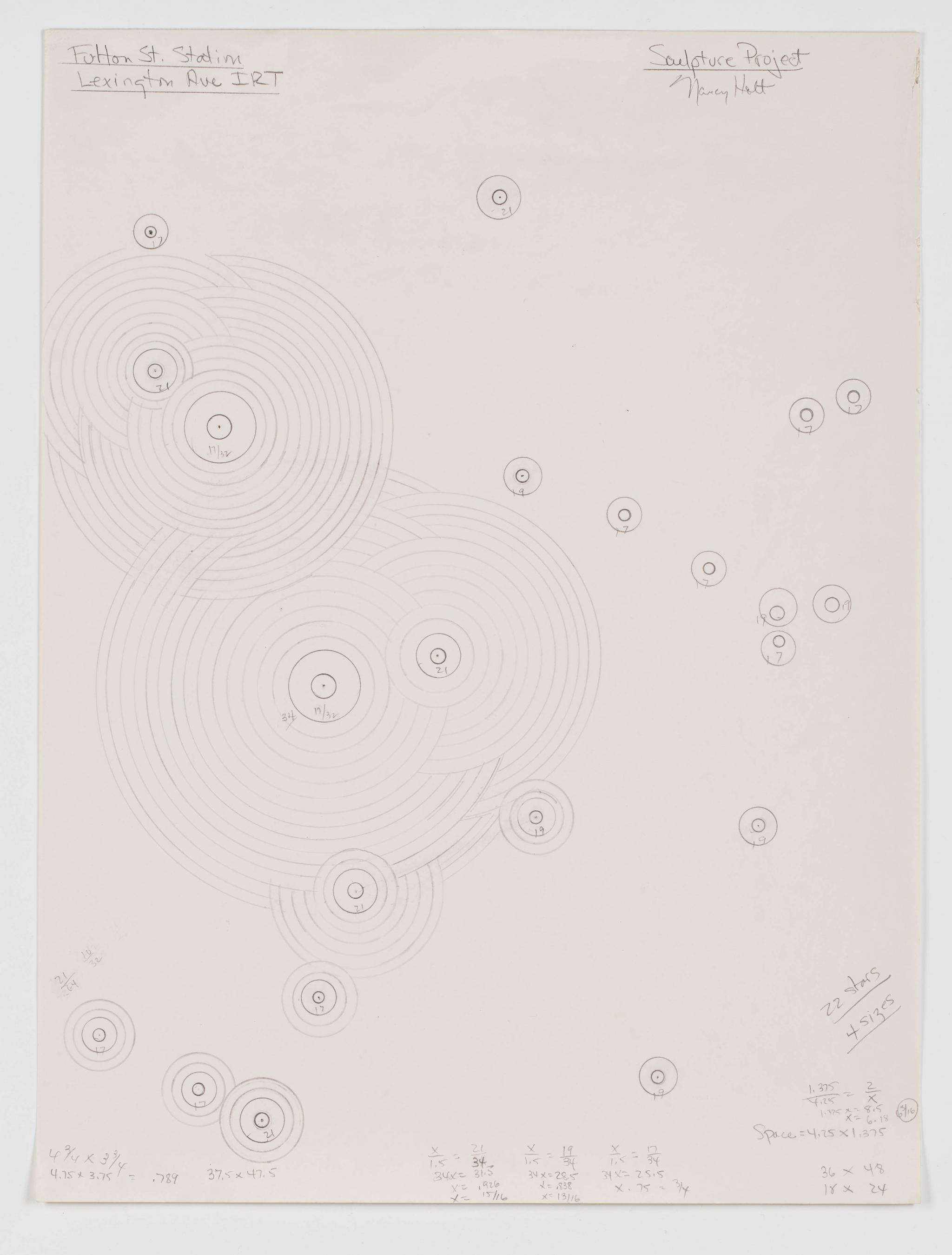 pencil drawing for a public sculpture