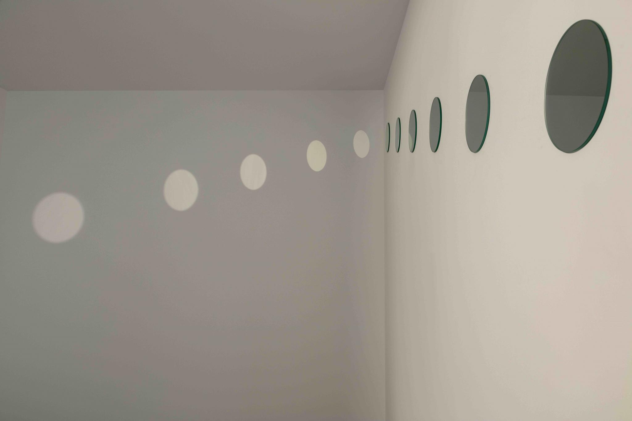 detail of an artwork made of mirrors