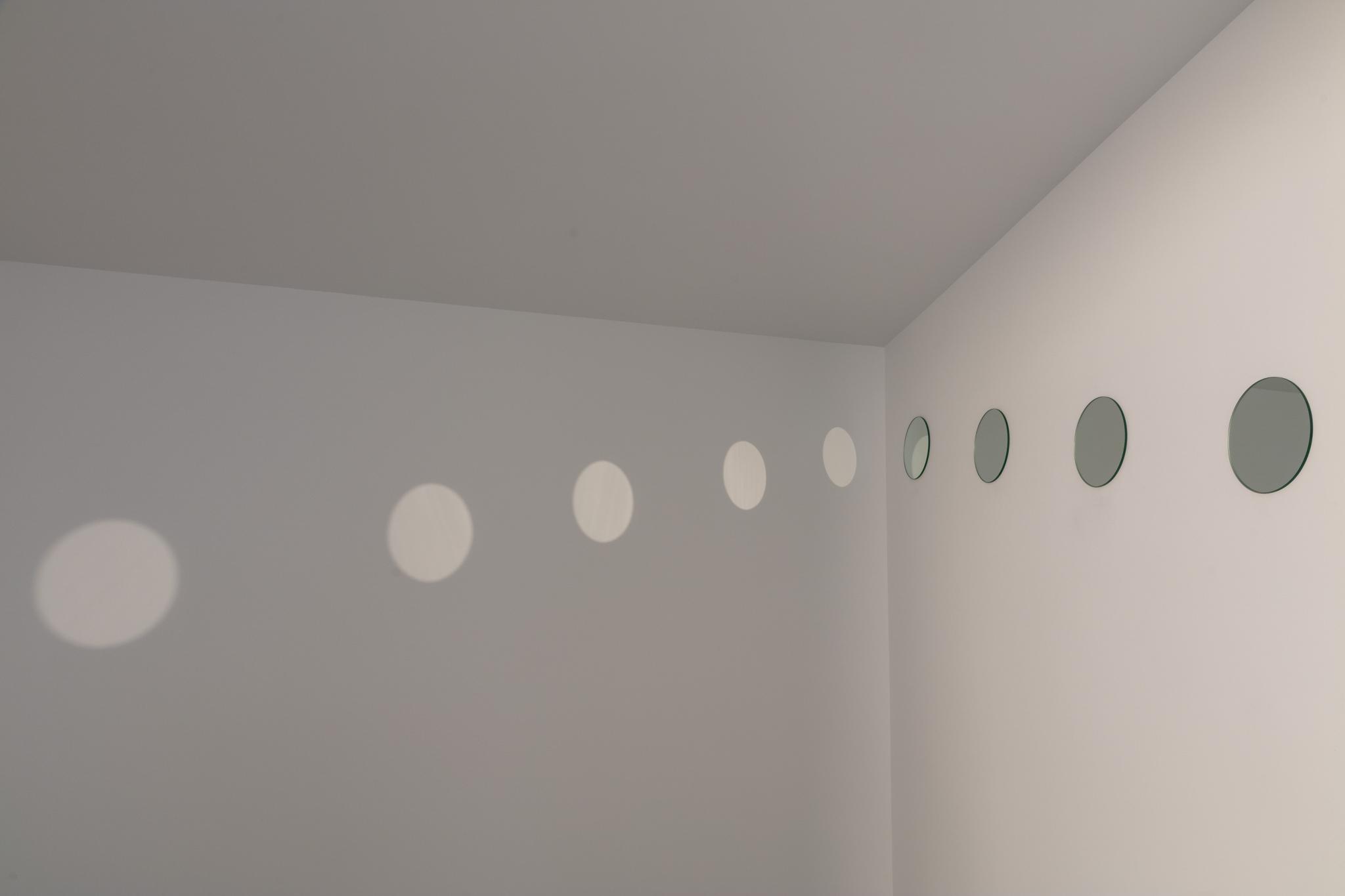 detail of an artwork with mirrors