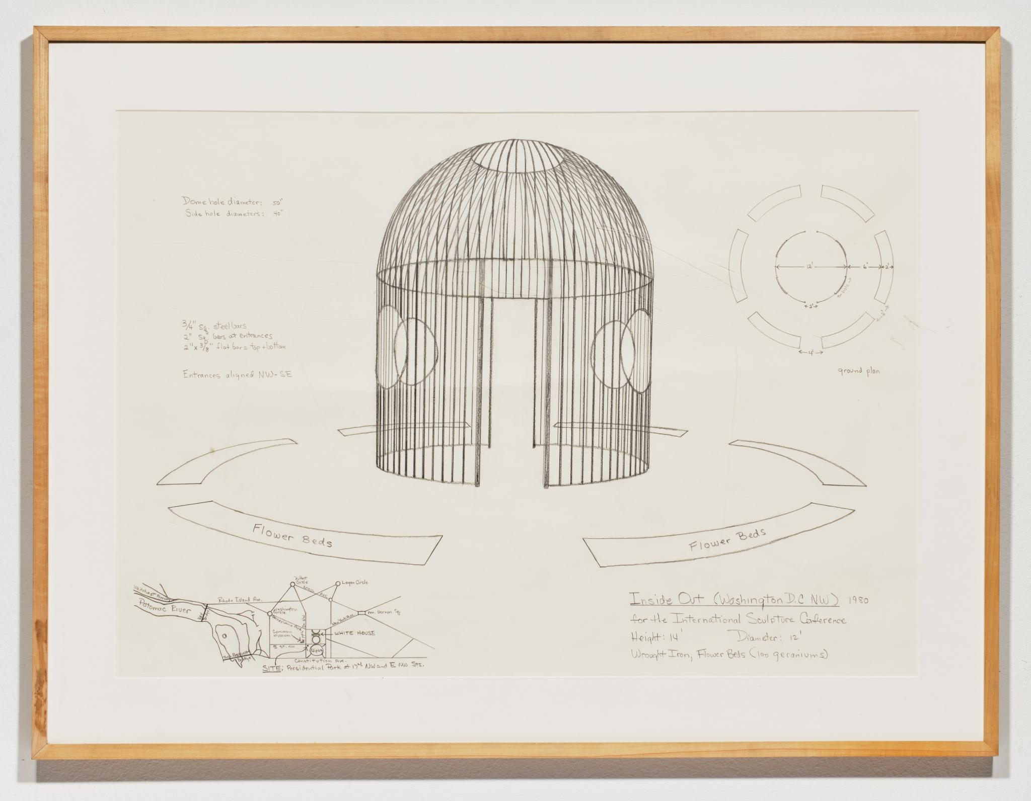 pencil drawing for an outdoor sculpture