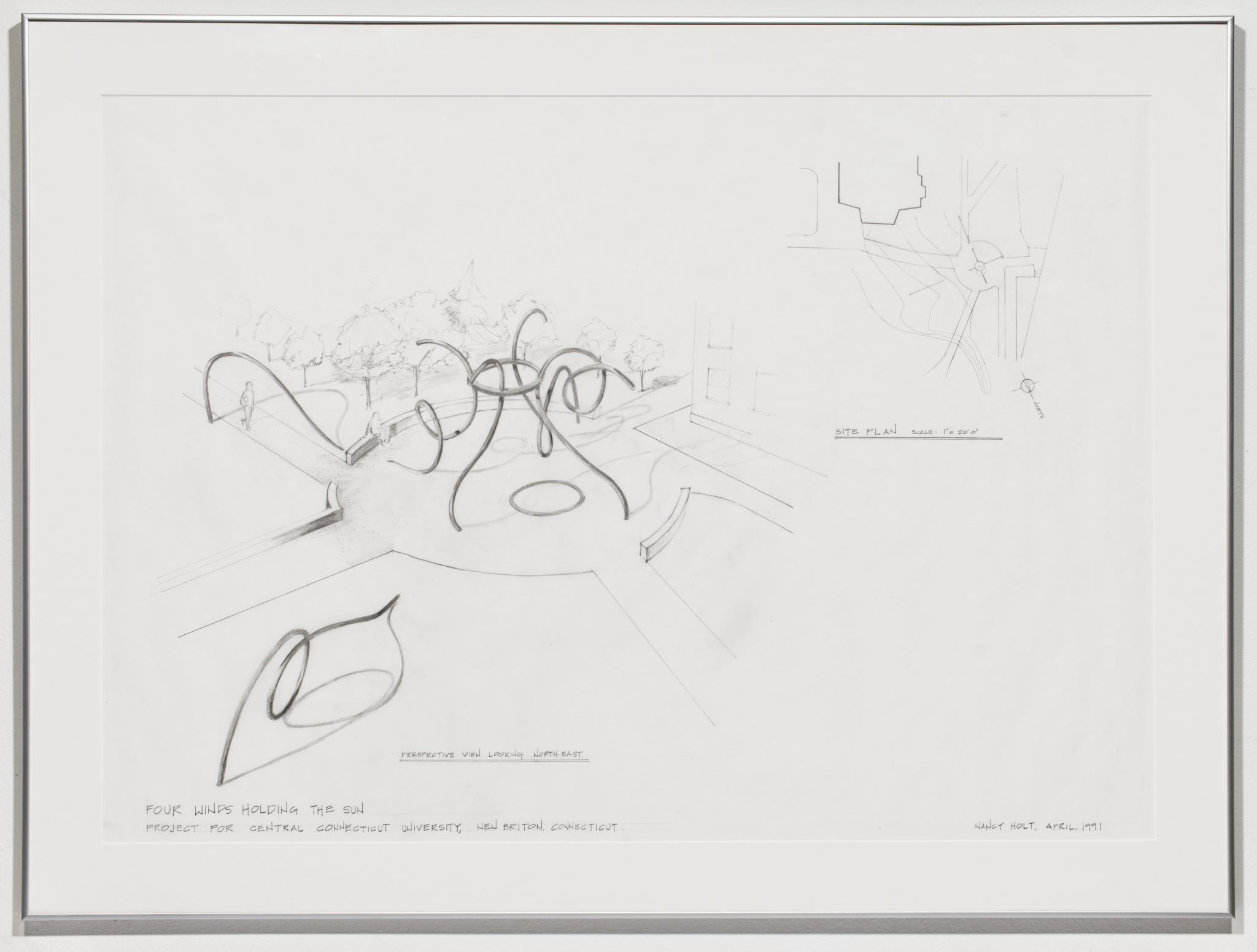 pencil drawing for an outdoor sculpture