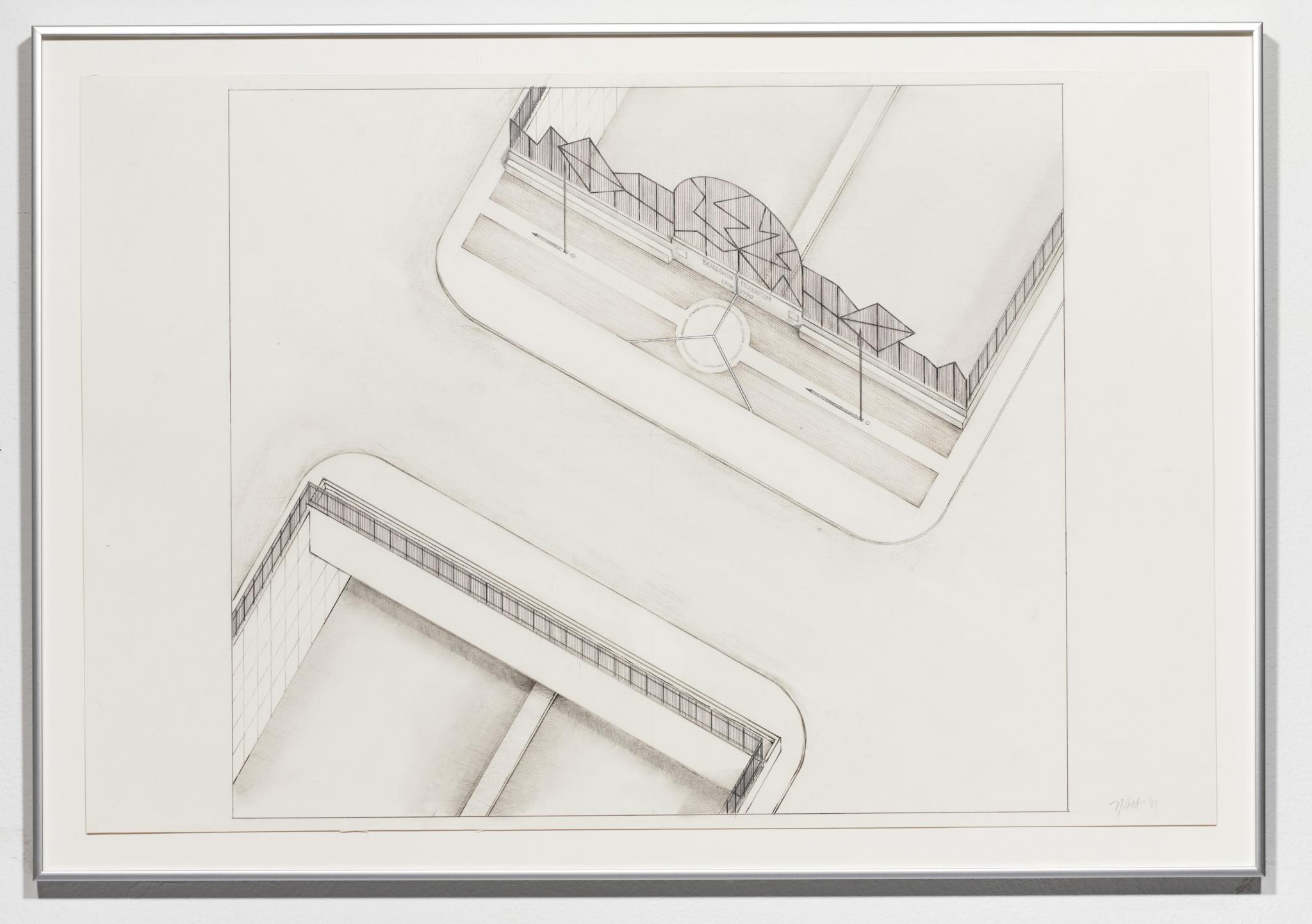 drawing for a public sculpture
