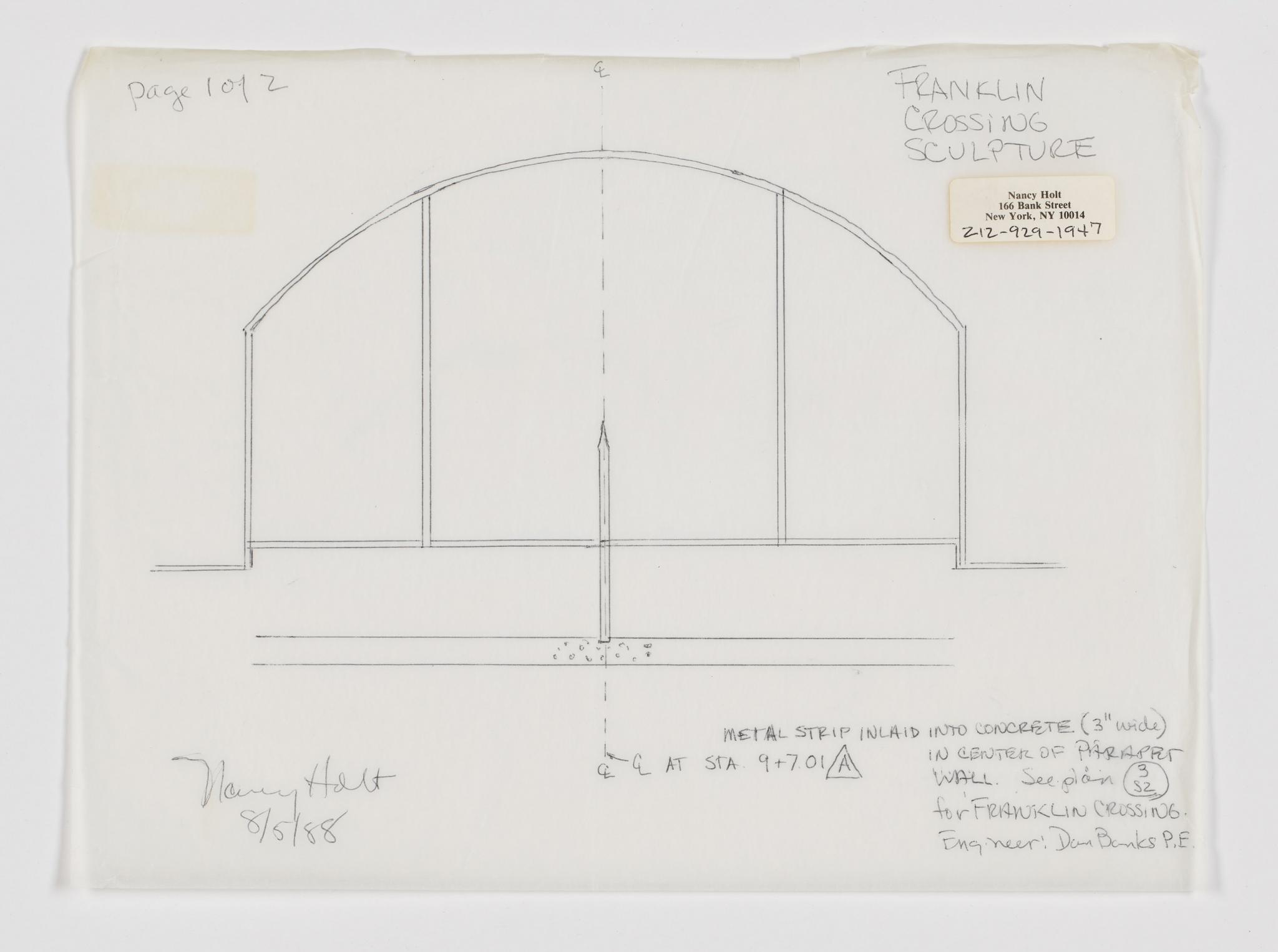 drawing for a public sculpture