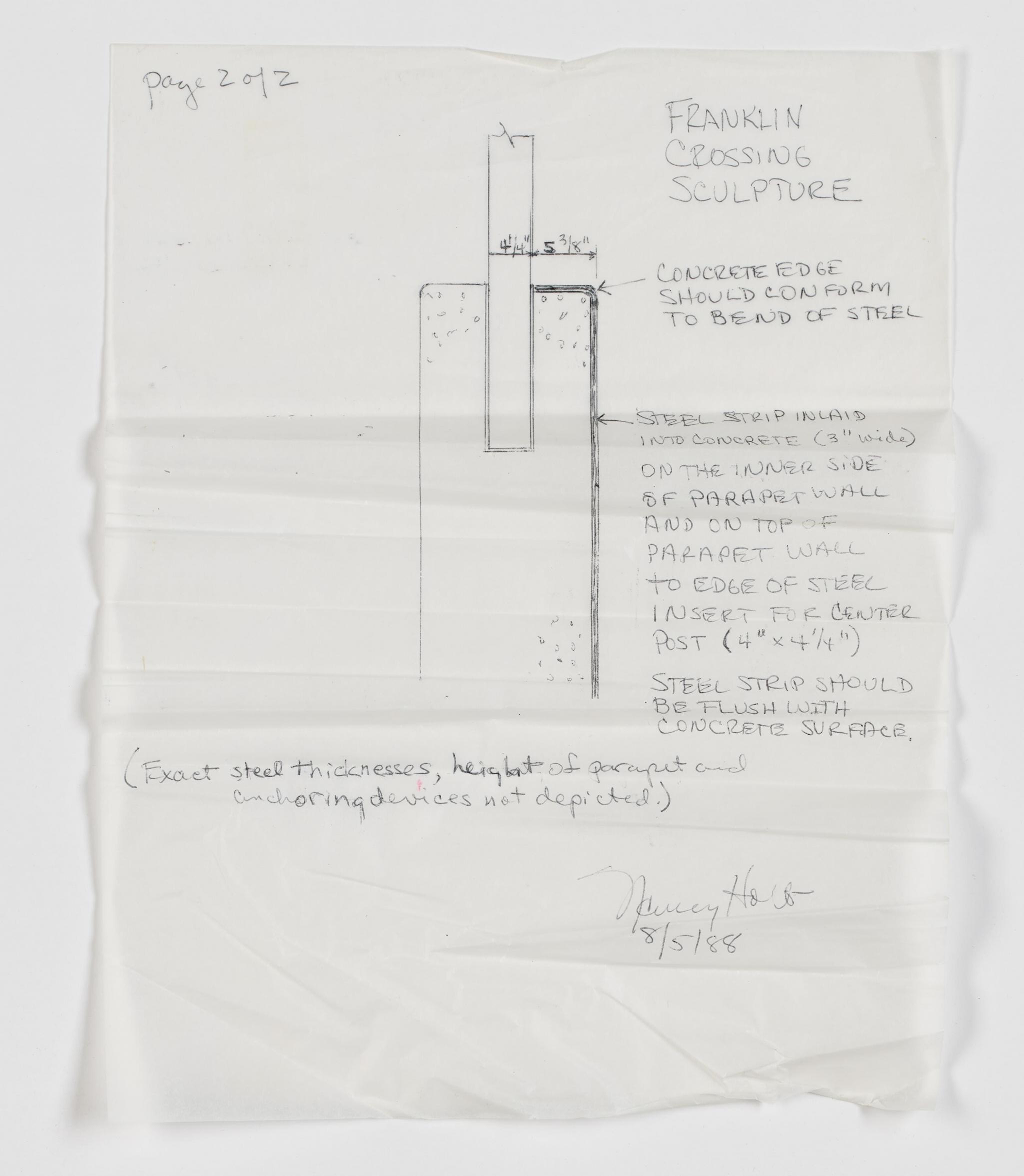drawing for a public sculpture
