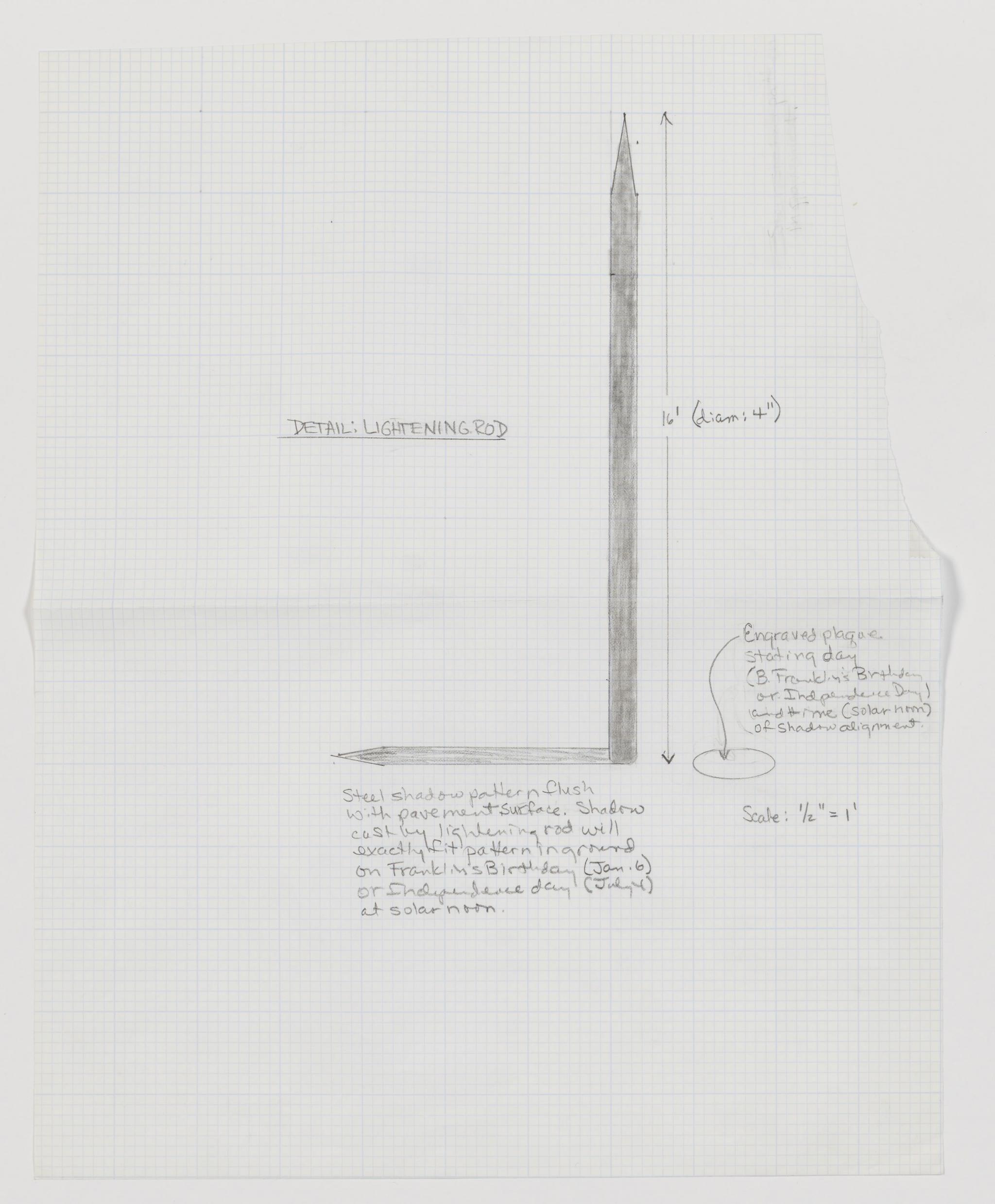 drawing for a public sculpture