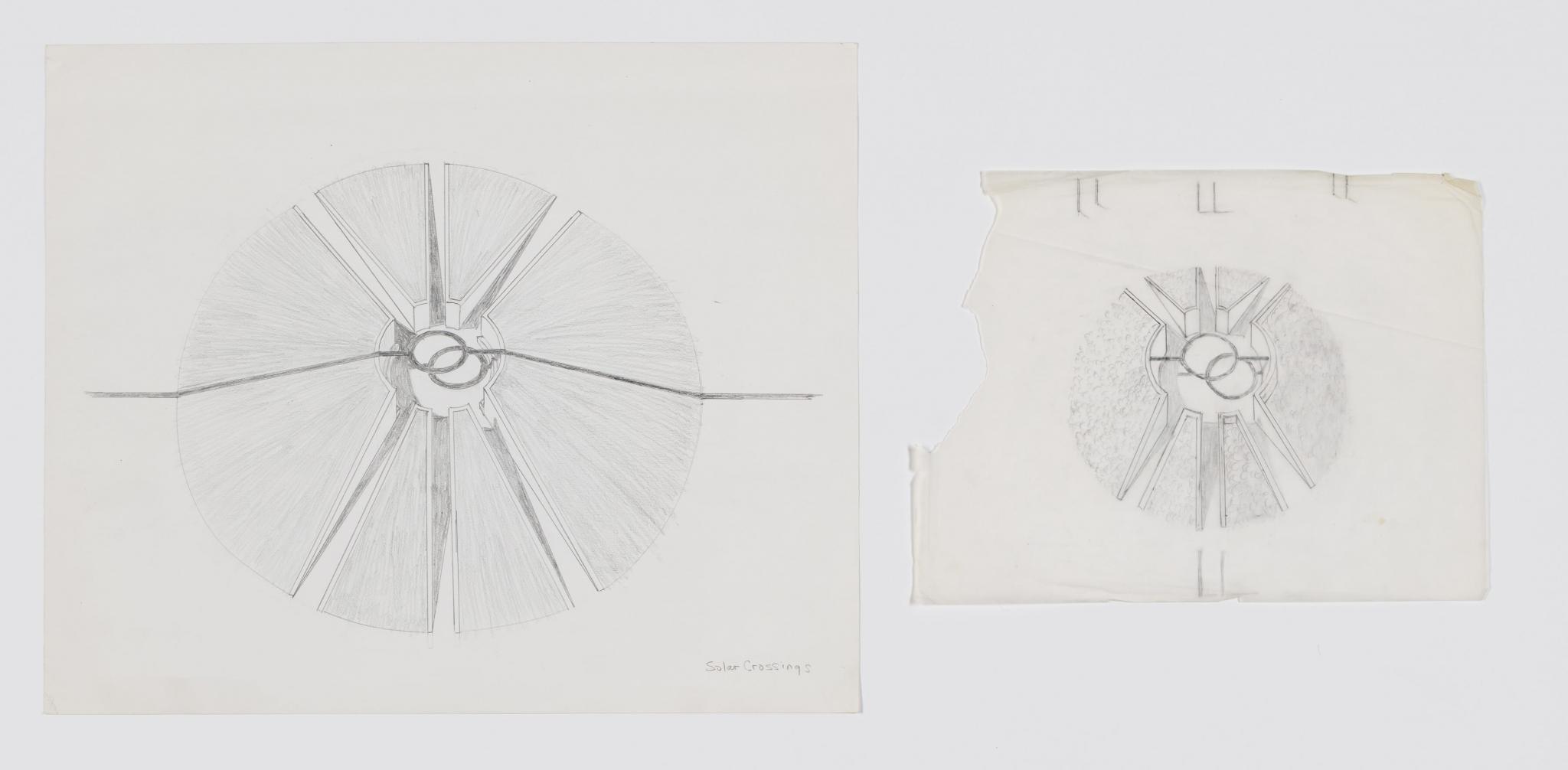 drawings for a campus sculpture proposal