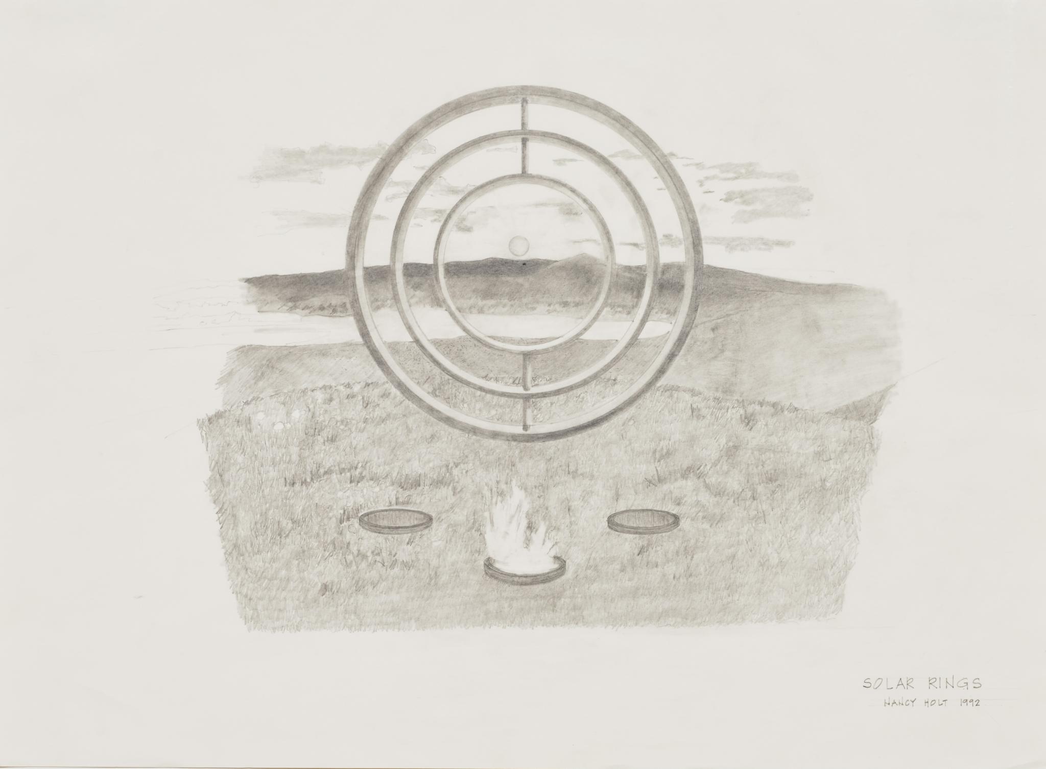 drawing for an outdoor sculpture