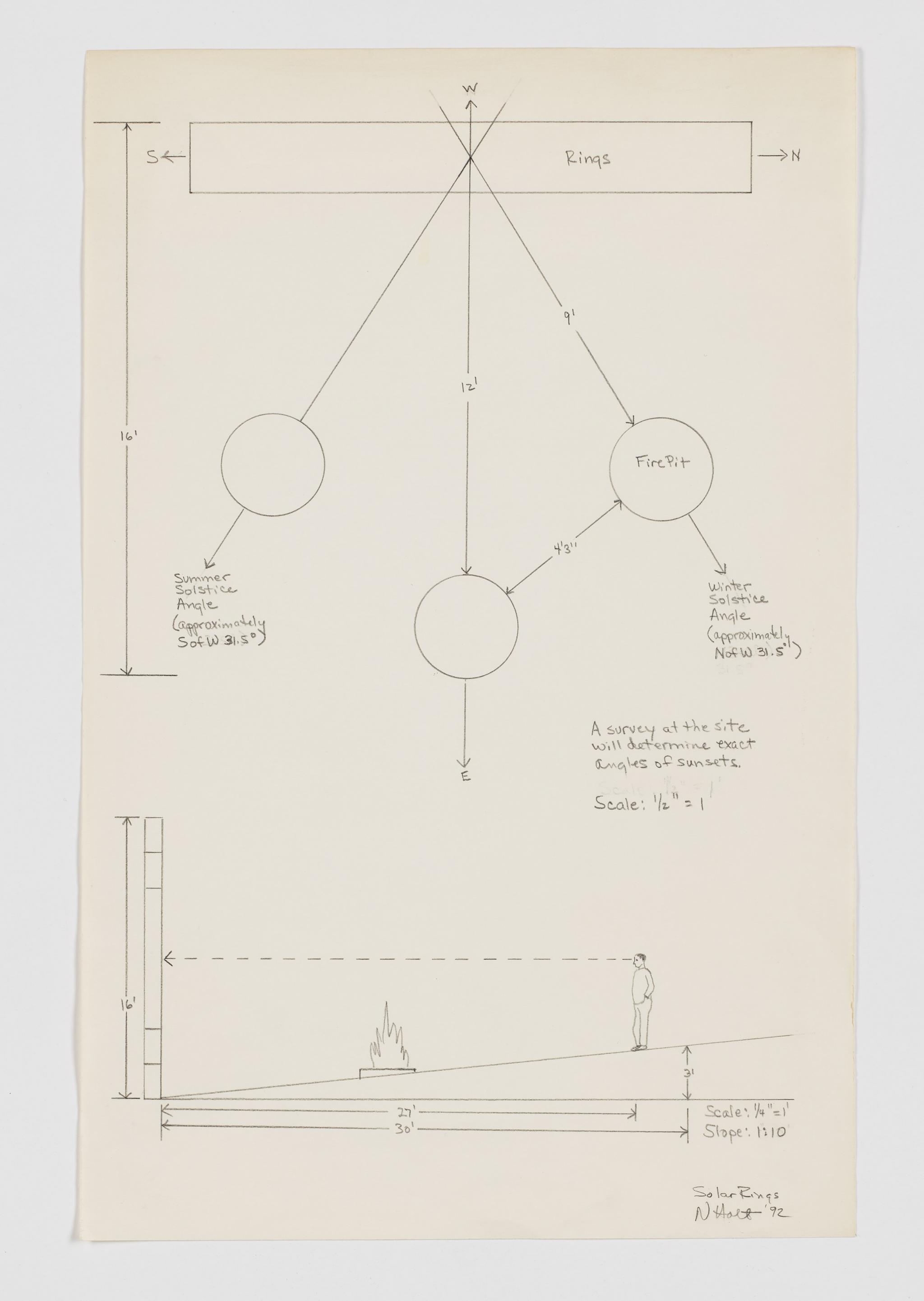 drawing for an outdoor sculpture