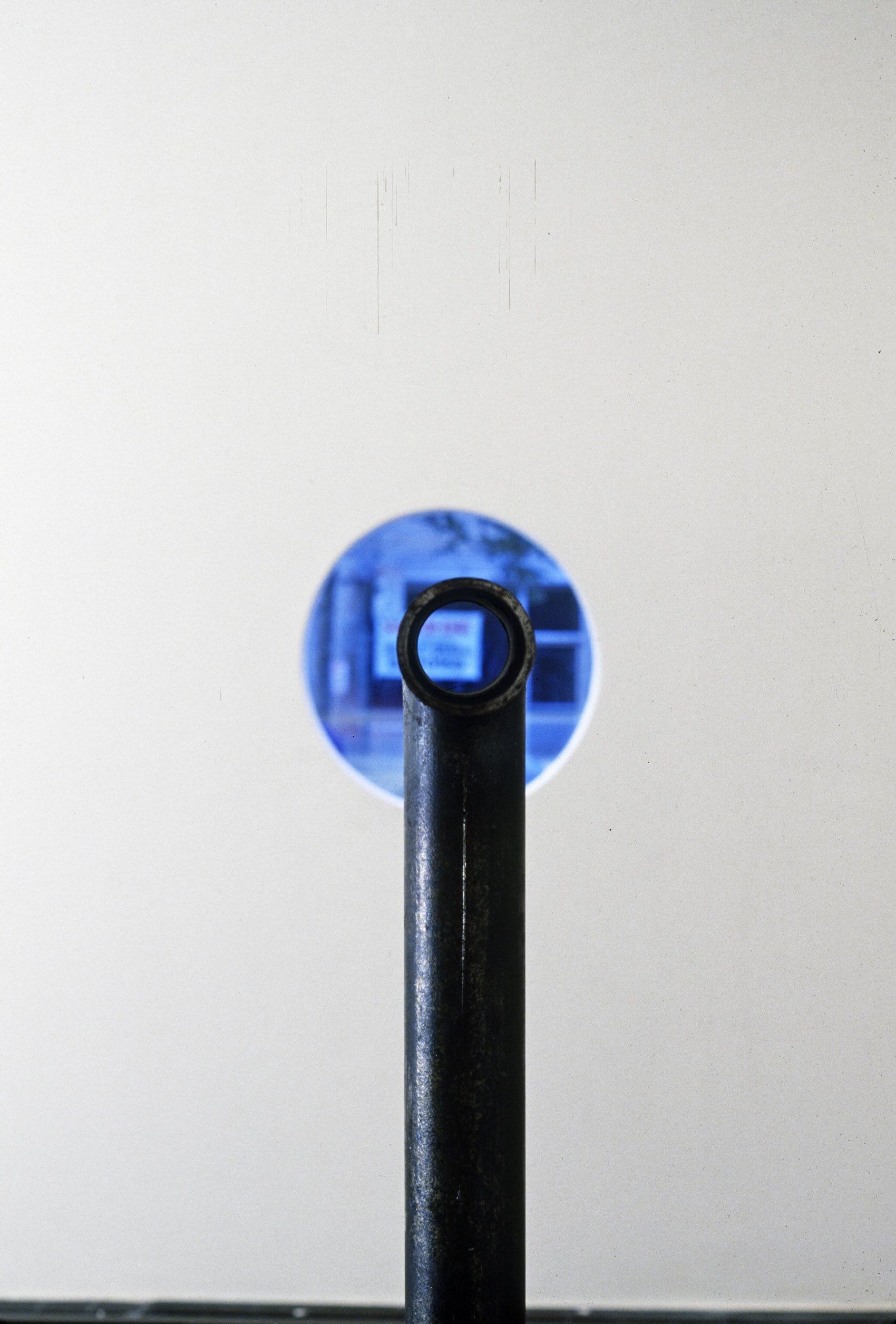 installation view of a Locator sculpture