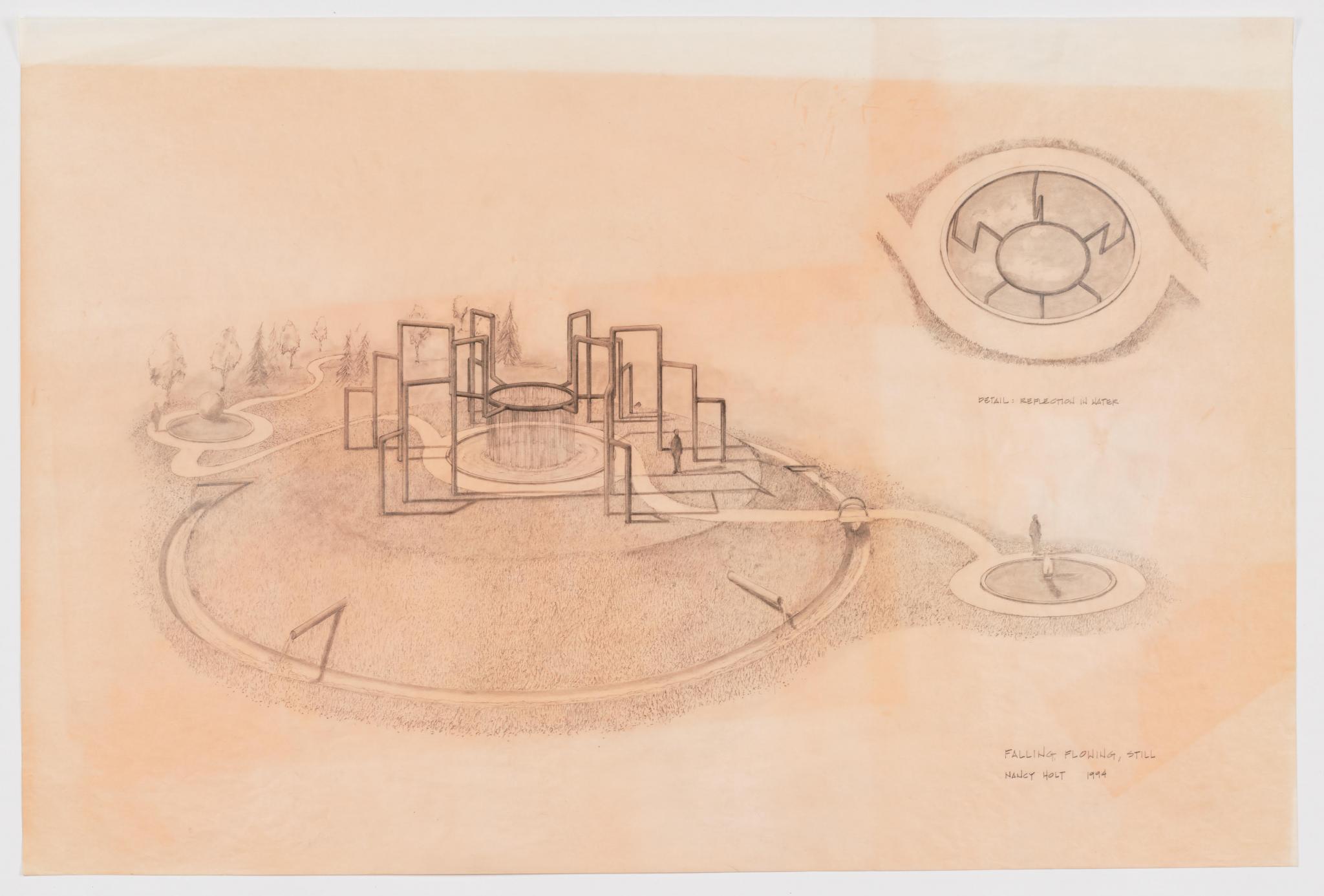 drawing for an outdoor sculpture