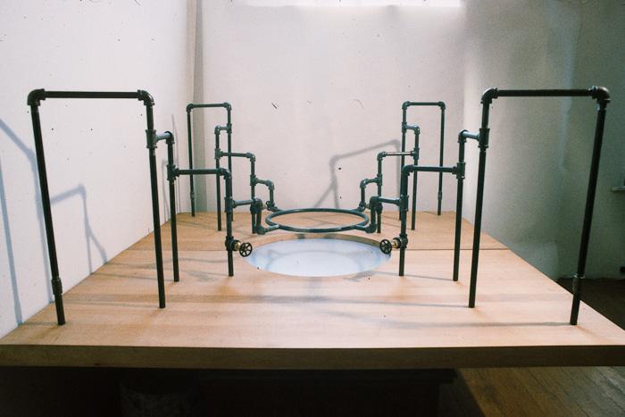 model for a work involving a system of pipes