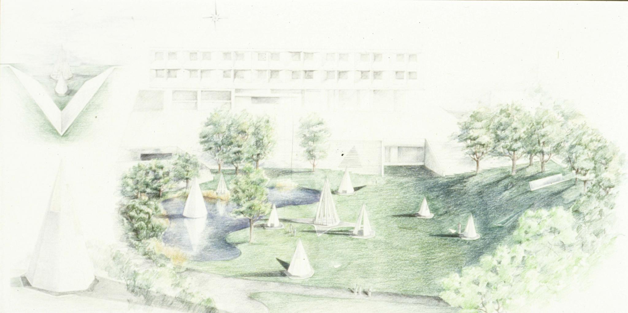 Drawing for Nancy HoltThe Sky’s the Limit, 1990