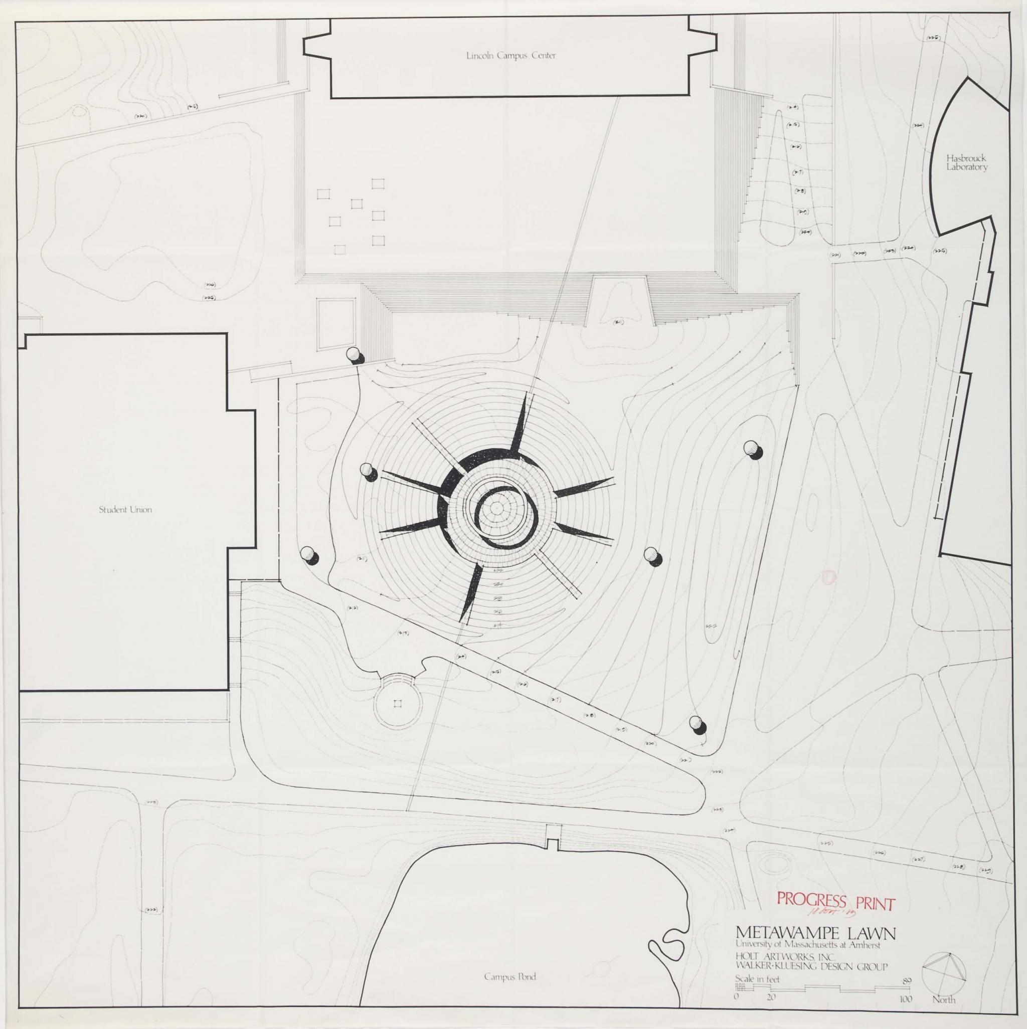 Plan view for Nancy Holt The Sky’s the Limit, 1990