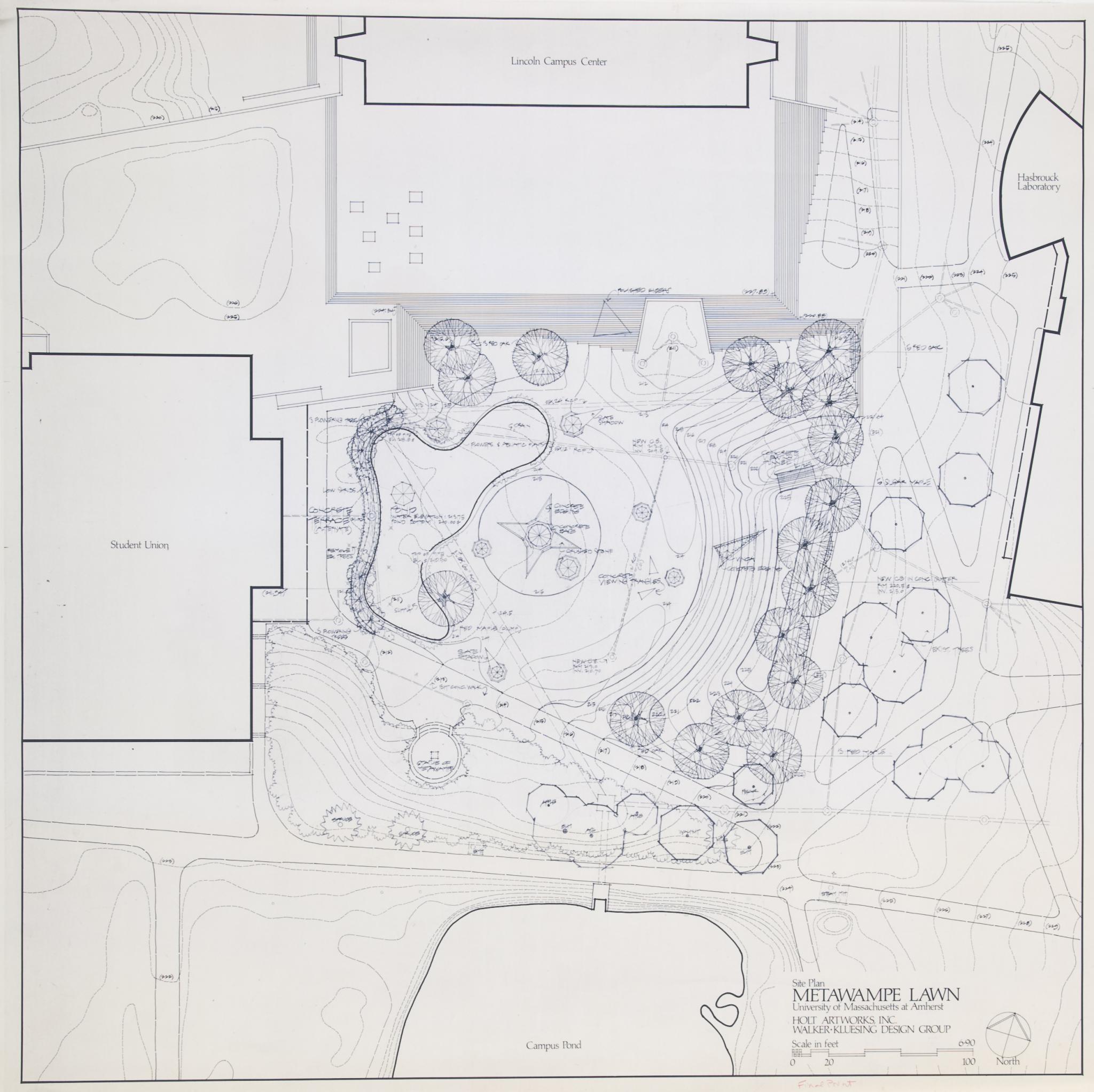 Plan view for Nancy Holt The Sky’s the Limit, 1990